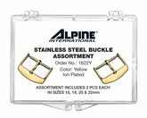 ALPINE Leather Band Gold Plated Steel Buckle Assortment - 1622Y